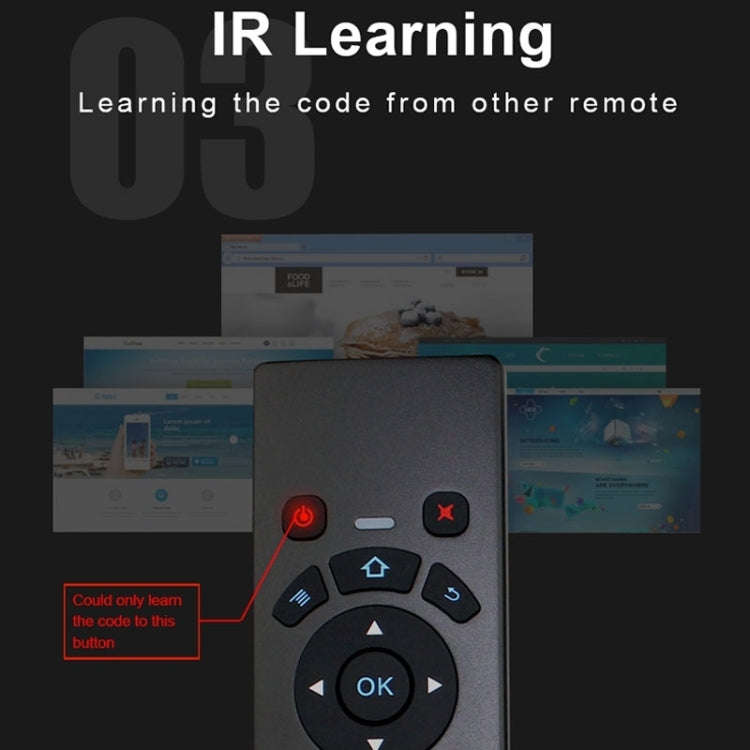 T6 Colorful Light Version Air Mouse 2.4GHz Wireless Keyboard Remote Controller with Touchpad & IR...