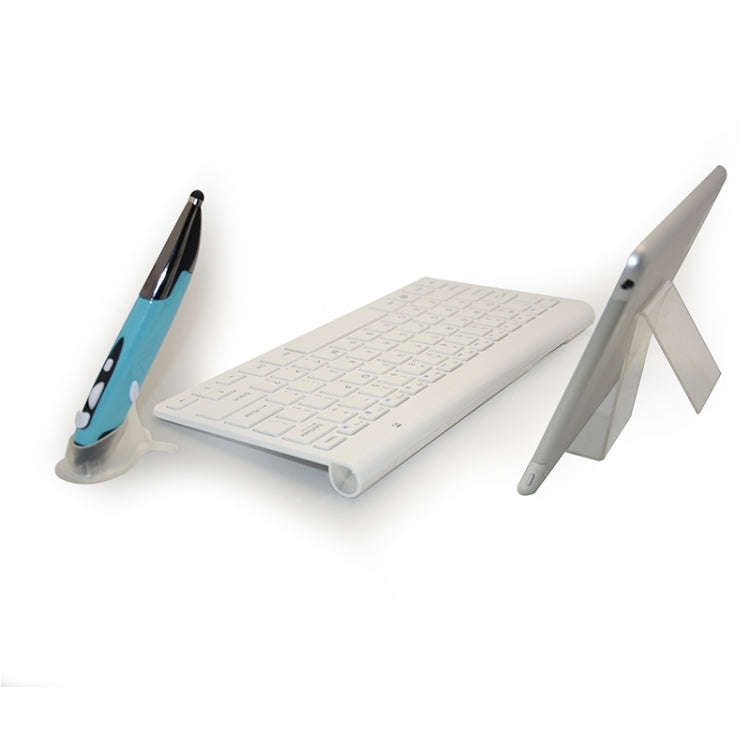 KM-909 2.4GHz Smart Stylus Pen Wireless Optical Mouse + Wireless Keyboard Set(White)