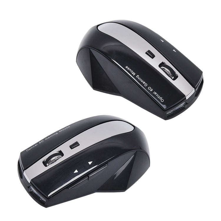 MZ-011 2.4GHz 1600DPI Wireless Rechargeable Optical Mouse with HUB Function(Black)