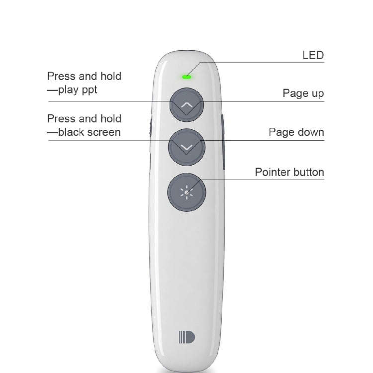 Doosl DSIT007 2.4GHz Rechargeable Powerpoint Presentation Wireless Cliker Remote Control Pen, Con...