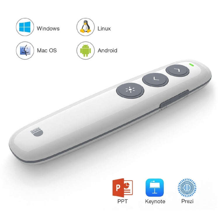 Doosl DSIT007 2.4GHz Rechargeable Powerpoint Presentation Wireless Cliker Remote Control Pen, Con...
