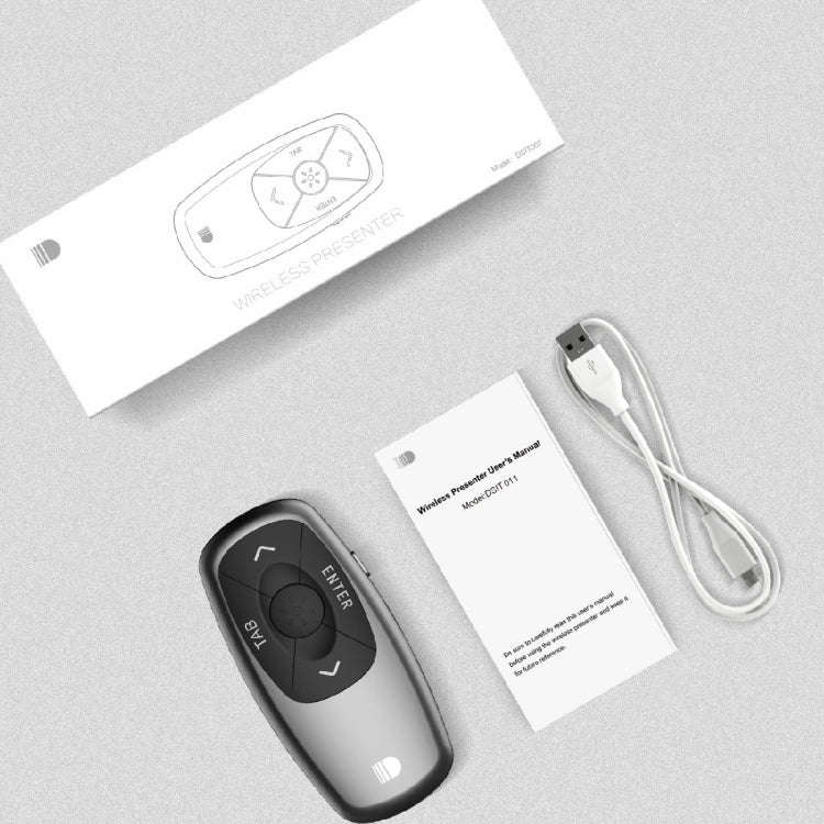 Doosl DSIT011 2.4GHz Mini Rechargeable PowerPoint Presentation Remote Control, Control Distance: ...