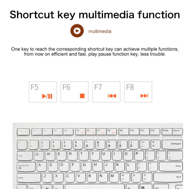 Lenovo K5819 Office Simple Ultra-thin Wired Keyboard (Black)