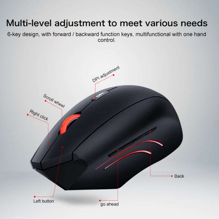 Lenovo thinkplus Ergonomics Design Wireless Mouse (Black)