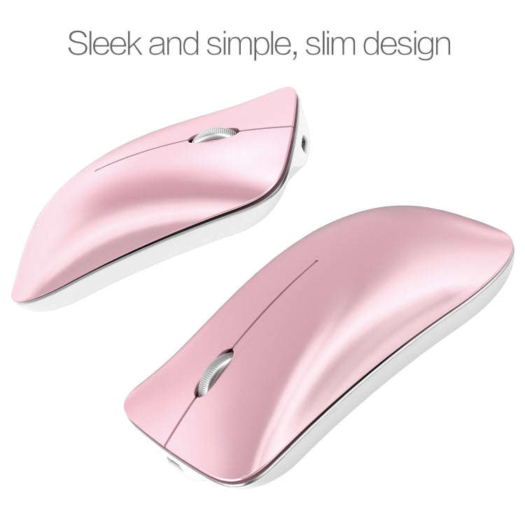 HXSJ T23F Bluetooth + 2.4GHz Wireless Dual Modes 4-Keys 1600 DPI Adjustable Ergonomics Optical Mouse