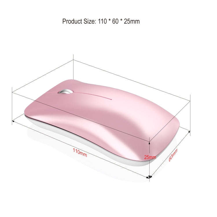HXSJ T23F Bluetooth + 2.4GHz Wireless Dual Modes 4-Keys 1600 DPI Adjustable Ergonomics Optical Mouse