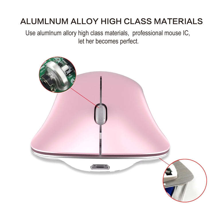 HXSJ T23F Bluetooth + 2.4GHz Wireless Dual Modes 4-Keys 1600 DPI Adjustable Ergonomics Optical Mouse