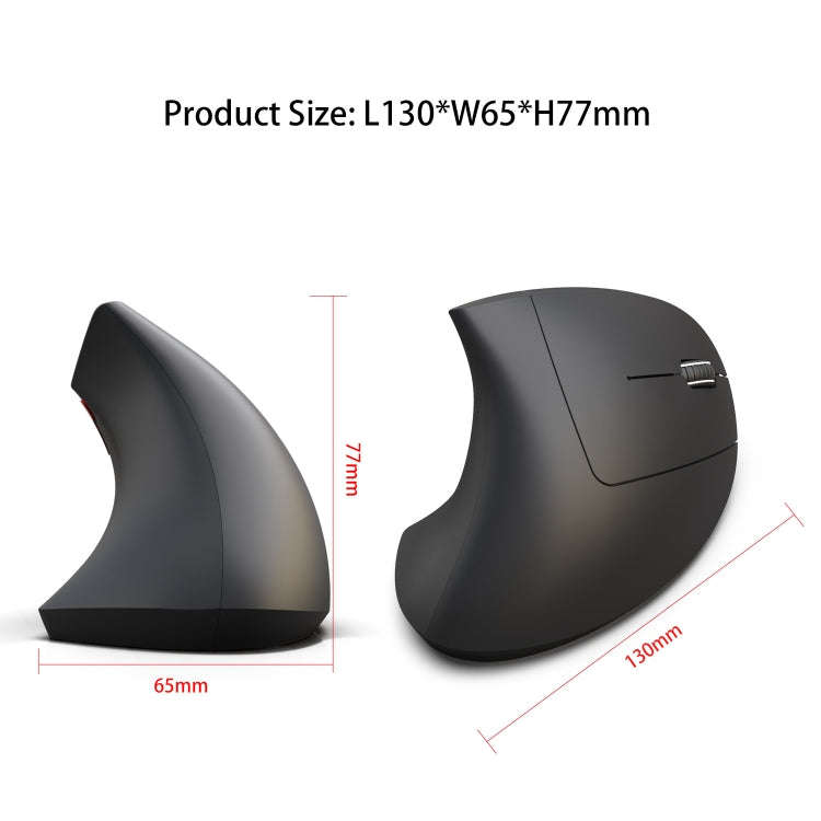HXSJ T29 Bluetooth 3.0 Wireless Bluetooth 6-Keys 2400 DPI Adjustable Ergonomics Optical Vertical ...