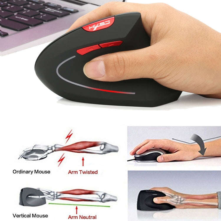HXSJ T29 Bluetooth 3.0 Wireless Bluetooth 6-Keys 2400 DPI Adjustable Ergonomics Optical Vertical ...