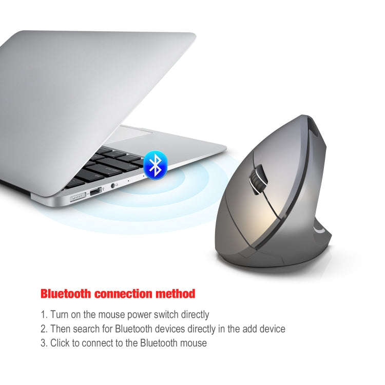 HXSJ T29 Bluetooth 3.0 Wireless Bluetooth 6-Keys 2400 DPI Adjustable Ergonomics Optical Vertical ...