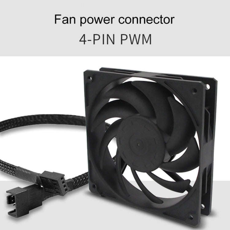 F120 Computer CPU Radiator Cooling Fan (White)