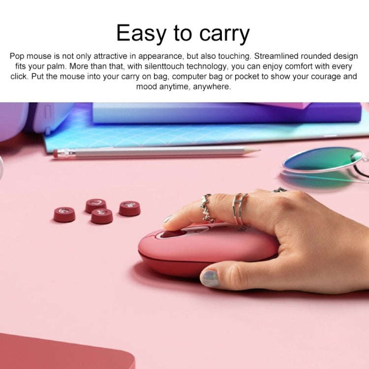 Logitech Portable Office Wireless Mouse (Purple)