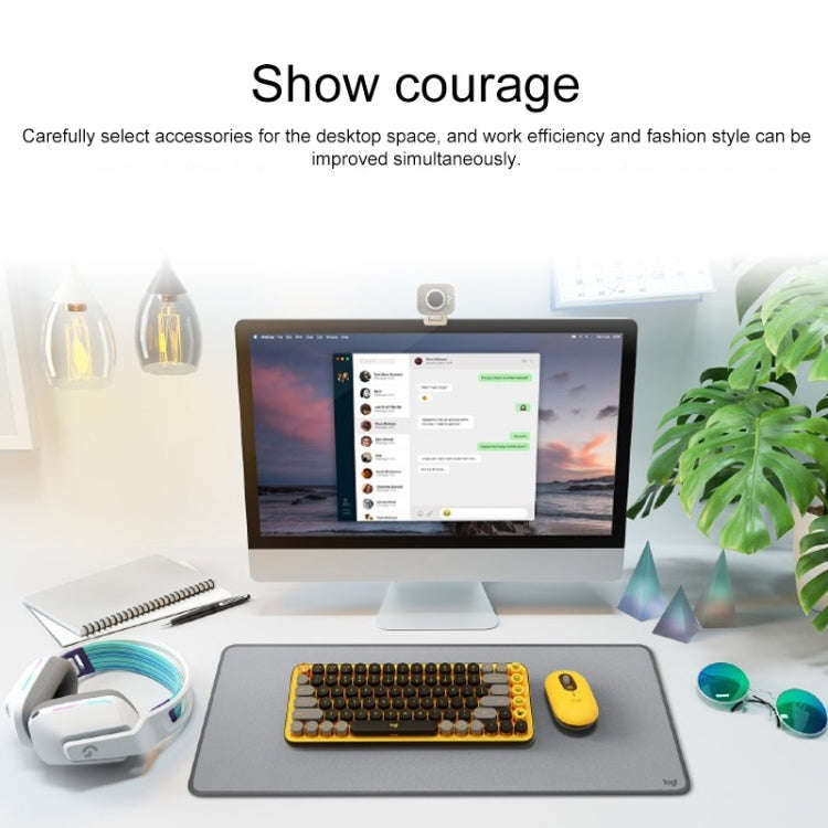 Logitech Portable Office Wireless Mouse (Purple)