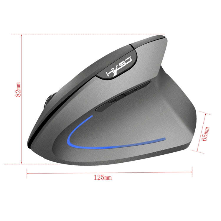 HXSJ T22 2.4GHz Wireless 4-Keys 2400 DPI Adjustable Ergonomics Optical Vertical Mouse