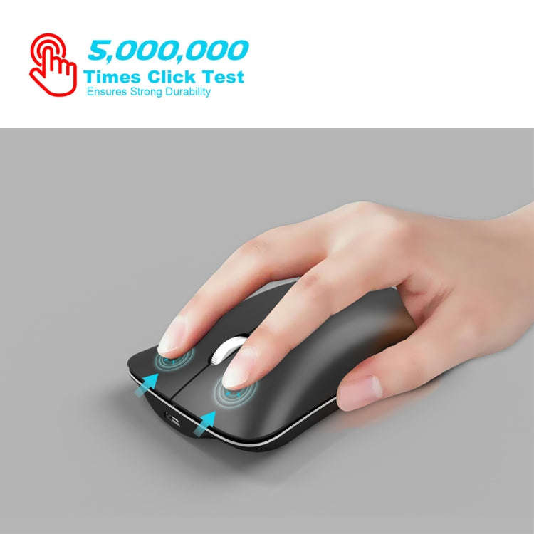 HXSJ T23 Bluetooth + 2.4GHz Wireless Dual Modes 4-Keys 1600 DPI Adjustable Ergonomics Optical Mouse