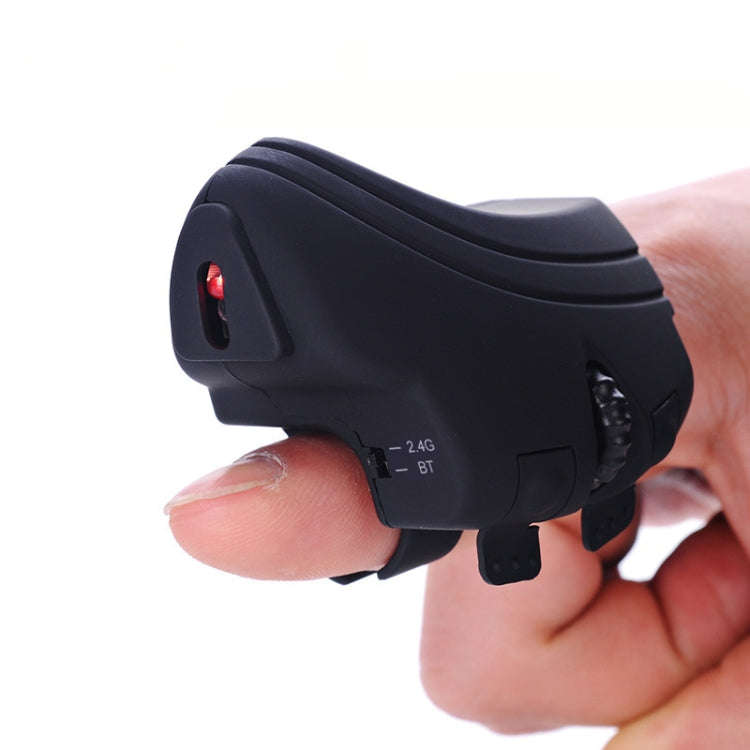 GM306DM 2.4G Lazy Finger Ring Mouse Rechargeable Wireless Mouse(Black)
