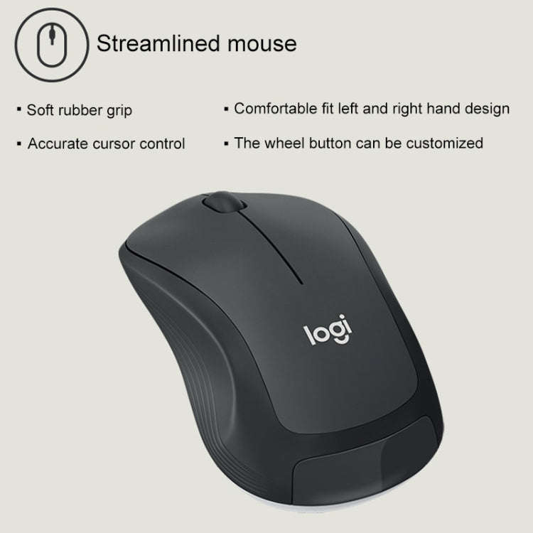 Logitech MK540 Wireless Keyboard and Mouse Set (Black)