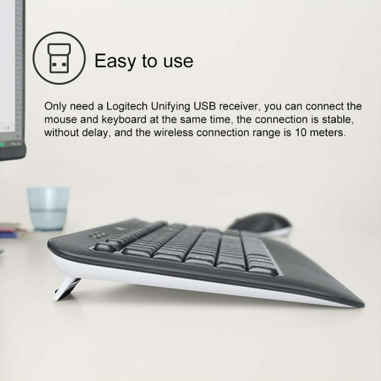 Logitech MK540 Wireless Keyboard and Mouse Set (Black)