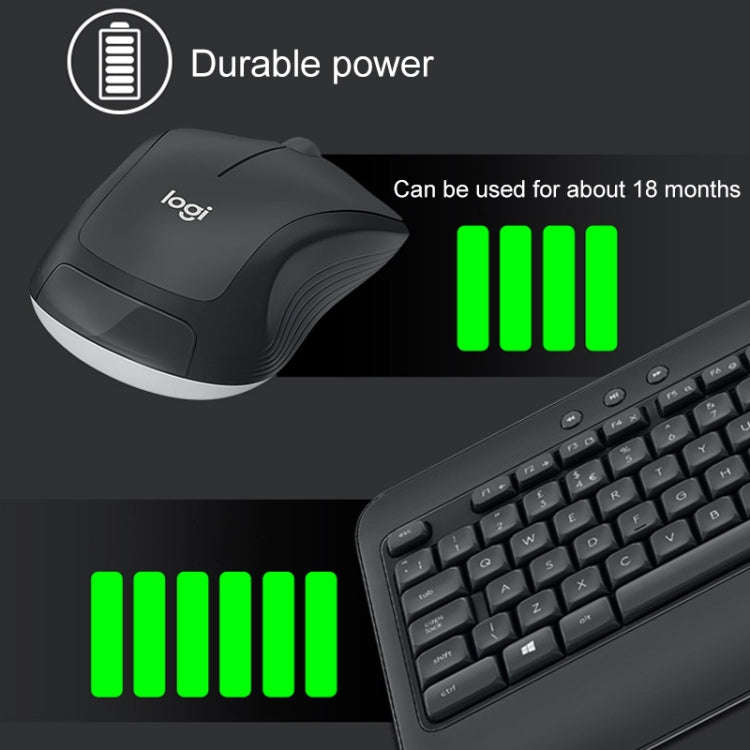 Logitech MK540 Wireless Keyboard and Mouse Set (Black)