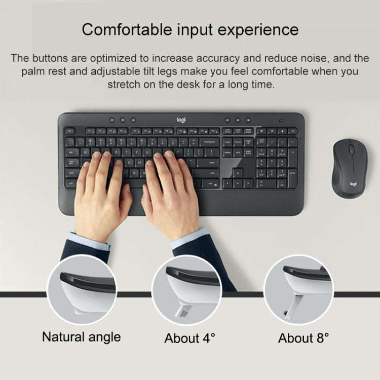 Logitech MK540 Wireless Keyboard and Mouse Set (Black)