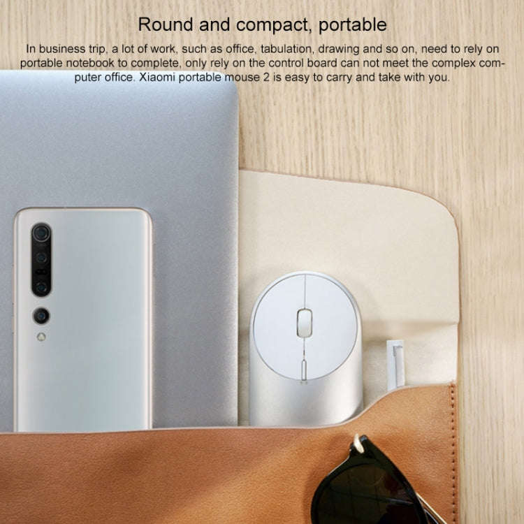 Original Xiaomi Portable Mouse 2 Optical Wireless Bluetooth 4.2 RF 2.4GHz 4000DPI Adjustable Dual...