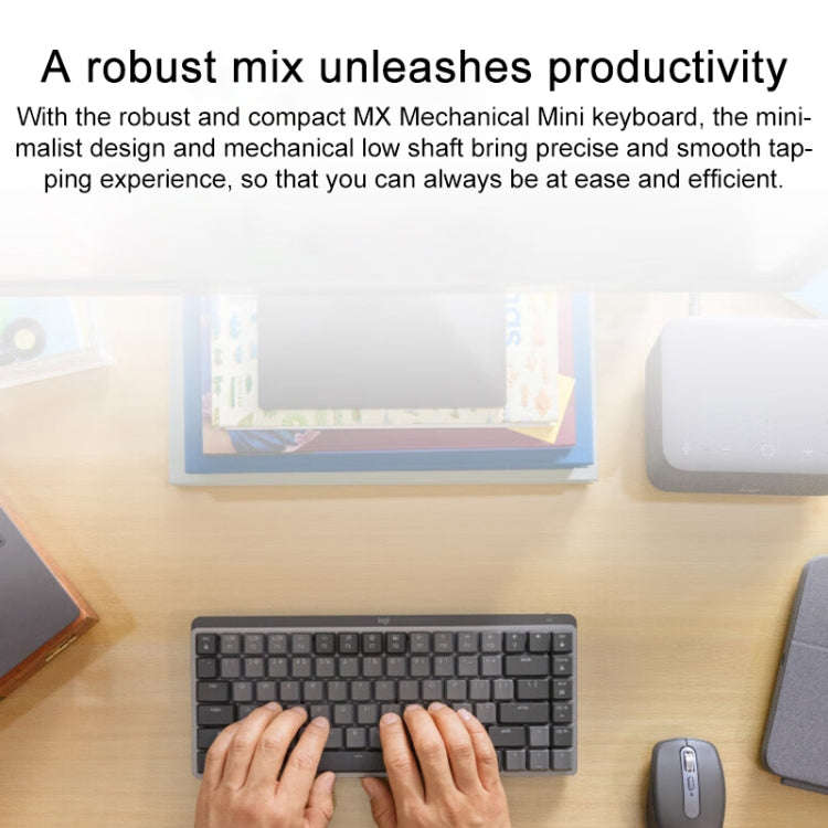 Logitech MX Anywhere 3S 4 Keys Wireless Bluetooth Dual Mode Mute Mouse (White)