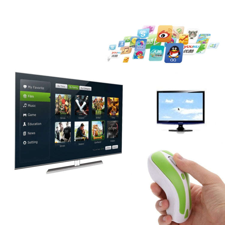 PR-01 6D Gyroscope Fly Air Mouse 2.4G USB Receiver 1600 DPI Wireless Optical Mouse for Computer P...