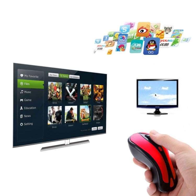 PR-01 6D Gyroscope Fly Air Mouse 2.4G USB Receiver 1600 DPI Wireless Optical Mouse for Computer P...