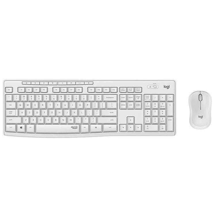 Logitech MK295 USB Wireless Silence Keyboard Mouse Set (White)