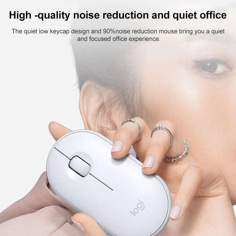 Logitech MK470 Wireless Silence Keyboard Mouse Set (White)
