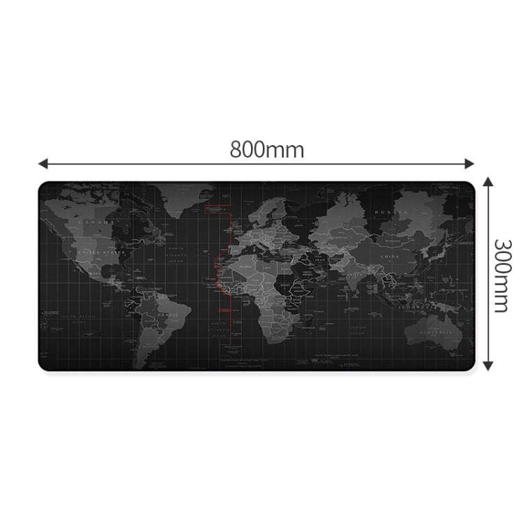 YINDIAO Large Rubber Mouse Pad Anti-skid Gaming Office Desk Pad Keyboard Mat, Size: 800x300mm (Wo...