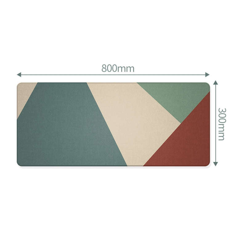 YINDIAO Large Rubber Mouse Pad Anti-skid Gaming Office Desk Pad Keyboard Mat, Size: 800x300mm (Ge...