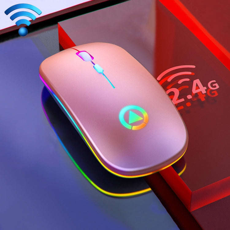 YINDIAO A2 BT3.0 + BT5.0 + 2.4GHz 1600DPI 3-modes Adjustable RGB Light Wireless Silent Bluetooth ...