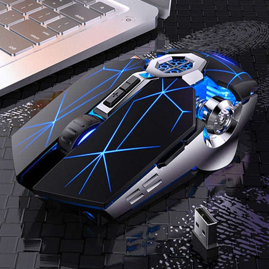 YINDIAO A7 2.4GHz 1600DPI 3-modes Adjustable 7-keys Rechargeable RGB Light Wireless Silent Gaming...