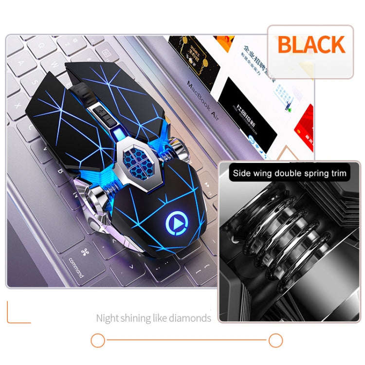 YINDIAO A7 2.4GHz 1600DPI 3-modes Adjustable 7-keys Rechargeable RGB Light Wireless Silent Gaming...