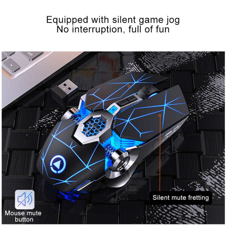 YINDIAO A7 2.4GHz 1600DPI 3-modes Adjustable 7-keys Rechargeable RGB Light Wireless Silent Gaming...