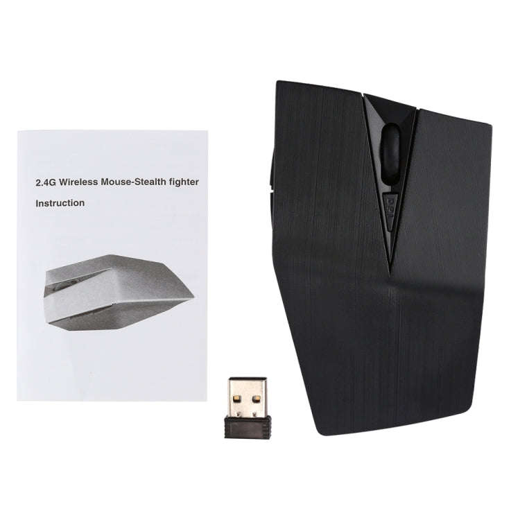 2.4GHz USB Receiver Adjustable 1200 DPI Wireless Optical Mouse for Computer PC Laptop (Black)