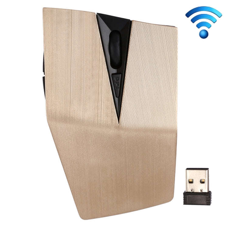 2.4GHz USB Receiver Adjustable 1200 DPI Wireless Optical Mouse for Computer PC Laptop (Gold)
