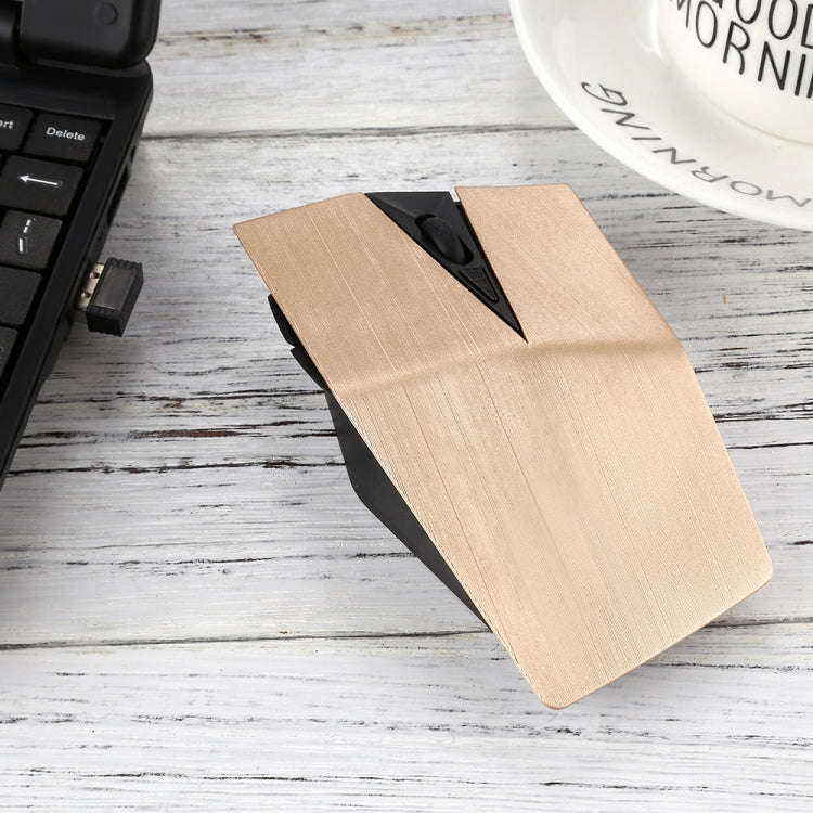 2.4GHz USB Receiver Adjustable 1200 DPI Wireless Optical Mouse for Computer PC Laptop (Gold)