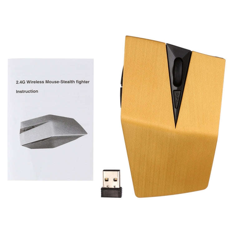 2.4GHz USB Receiver Adjustable 1200 DPI Wireless Optical Mouse for Computer PC Laptop (Yellow)