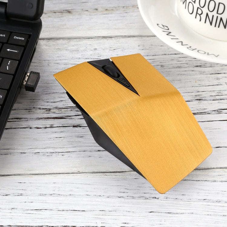 2.4GHz USB Receiver Adjustable 1200 DPI Wireless Optical Mouse for Computer PC Laptop (Yellow)
