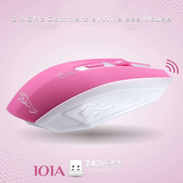 ZGB 101A 2.4G Laptop Wireless USB Mouse(Pink)
