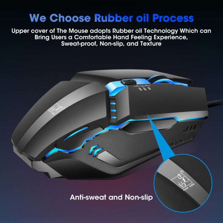 ZGB K3 USB RGB Streamer Wired Gaming Mouse(Black)