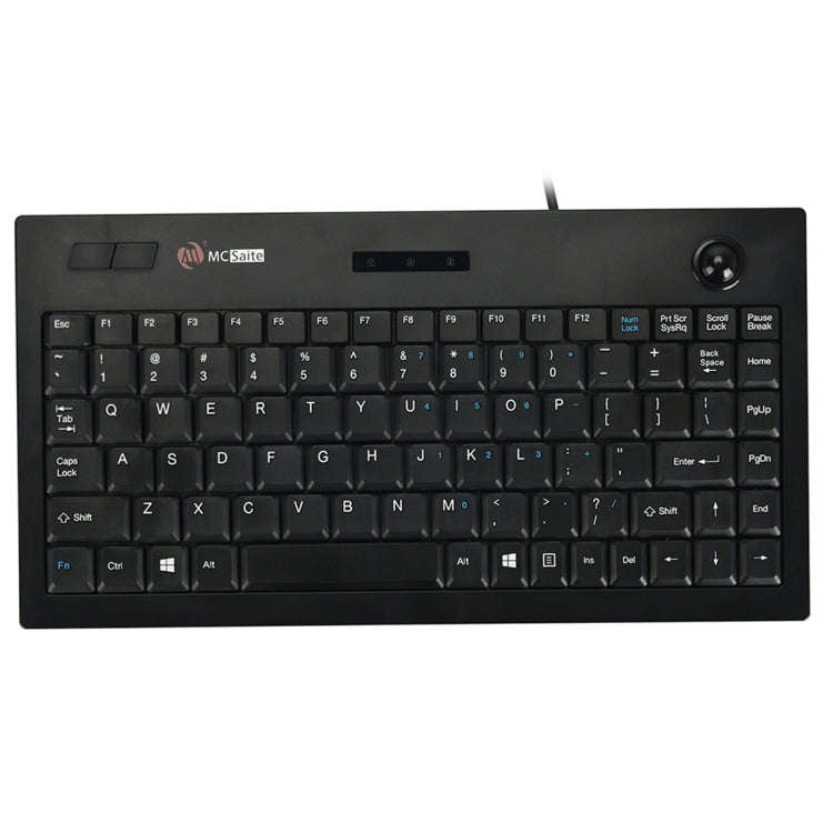 MC Saite MC-9712 Wired 88 Keys Multimedia Computer Keyboard with Trackball for Windows