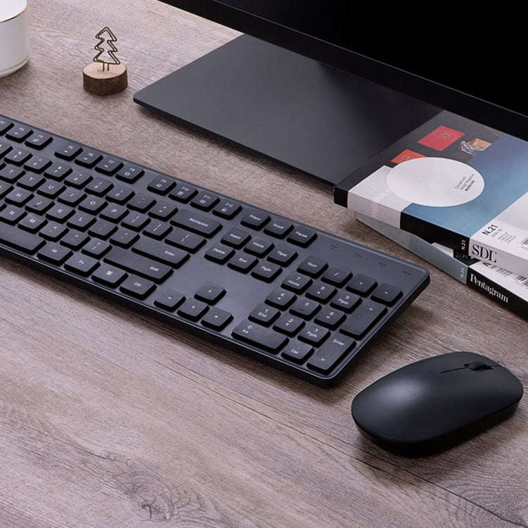 Original Xiaomi 2.4GHz Wireless Keyboard + Mouse Set 2 for Notebook Desktop Laptop(Black)