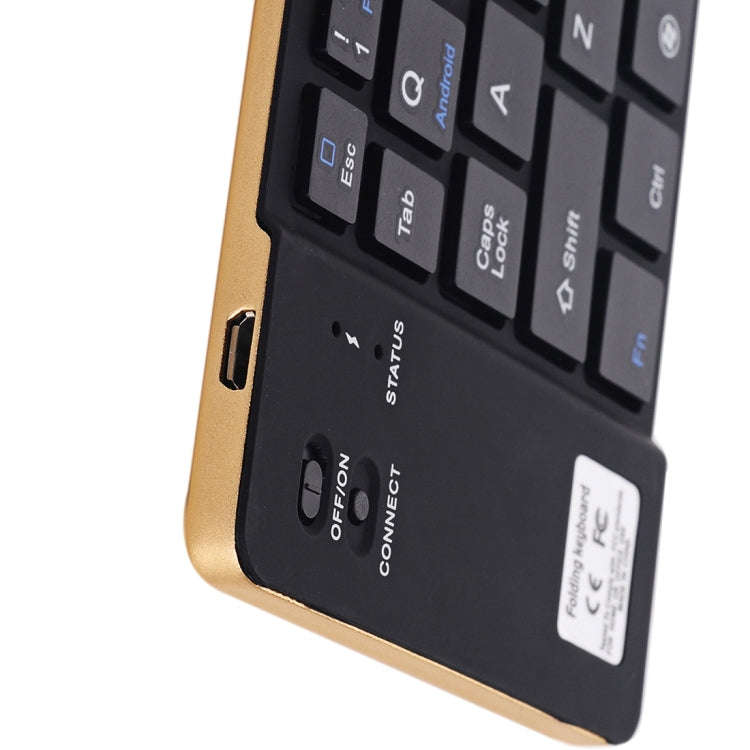 GK228 Ultra-thin Foldable Bluetooth V3.0 Keyboard, Built-in Holder, Support Android / iOS / Windo...