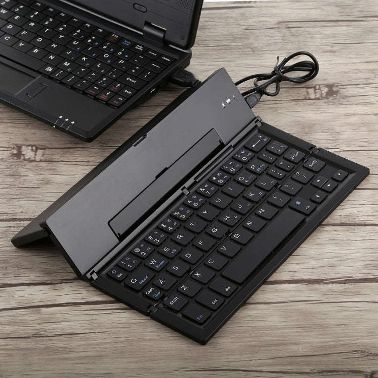 GK608 Ultra-thin Foldable Bluetooth V3.0 Keyboard, Built-in Holder, Support Android / iOS / Windo...
