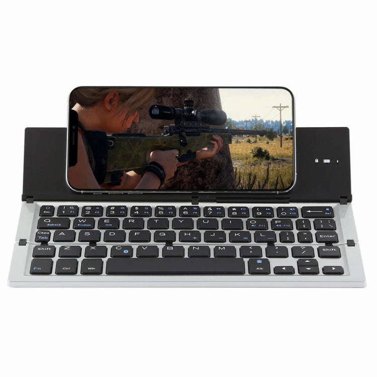 GK608 Ultra-thin Foldable Bluetooth V3.0 Keyboard, Built-in Holder, Support Android / iOS / Windo...