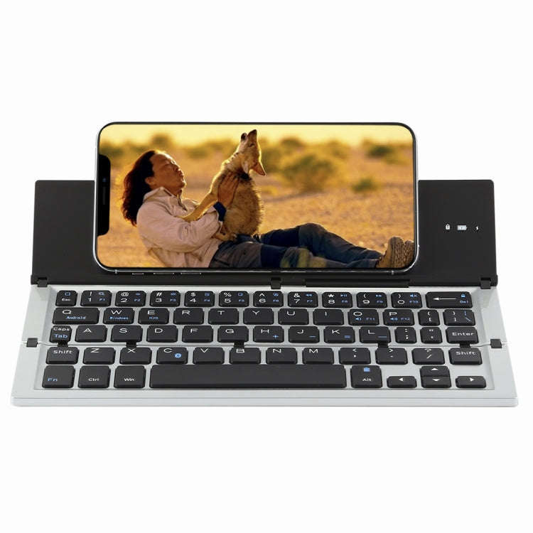 GK608 Ultra-thin Foldable Bluetooth V3.0 Keyboard, Built-in Holder, Support Android / iOS / Windo...