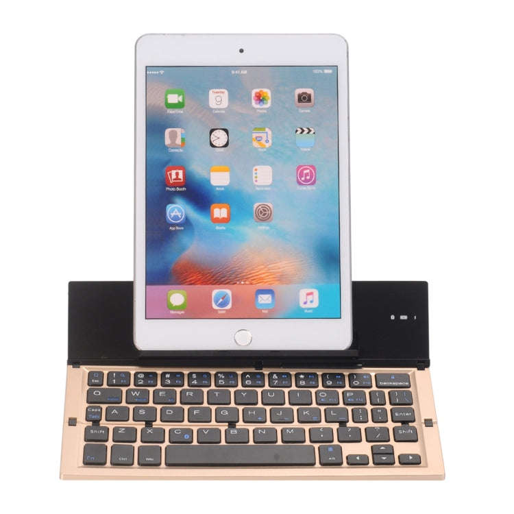 GK608 Ultra-thin Foldable Bluetooth V3.0 Keyboard, Built-in Holder, Support Android / iOS / Windo...